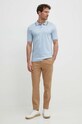 BOSS polo de bumbac 50469360 albastru AA00