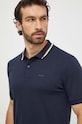 Îmbrăcăminte BOSS polo de bumbac 50469360 bleumarin