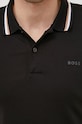 Bombažen polo BOSS 50469360 črna