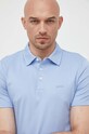 BOSS polo bawełniane niebieski 50471335