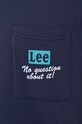Lee tricou din bumbac L65GFE35 bleumarin