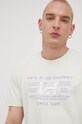 Bombažen t-shirt Lee zelena L68JFEUX