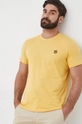 żółty Selected Homme t-shirt bawełniany