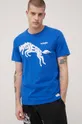 Βαμβακερό μπλουζάκι Wrangler μπλε
