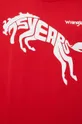 červená Bavlnené tričko Wrangler