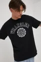 Bavlnené tričko Wrangler čierna