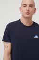 Bavlněné tričko Wrangler námořnická modř