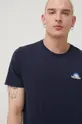 Βαμβακερό μπλουζάκι Wrangler σκούρο μπλε