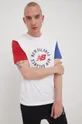 biały New Balance t-shirt MT21901WT