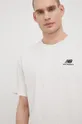 grigio New Balance T-shirt in cotone Uomo
