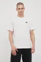 Памучна тениска New Balance UT21503SAH сив