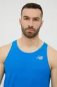 μπλε Μπλουζάκι για τρέξιμο New Balance Q Speed
