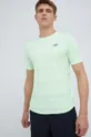 zielony New Balance t-shirt do biegania Q Speed MT13277VSG