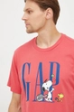 czerwony GAP t-shirt