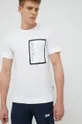 λευκό Βαμβακερό μπλουζάκι Outhorn