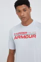 szary Under Armour t-shirt treningowy Tech 2.0 Wordmark 1370538