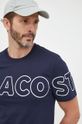 granatowy Lacoste t-shirt bawełniany TH1741