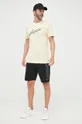 Lacoste t-shirt bawełniany TH2054 żółty