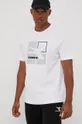 λευκό Βαμβακερό μπλουζάκι Diadora