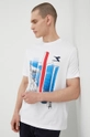 biały Diadora t-shirt bawełniany