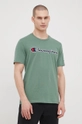 Champion t-shirt bawełniany 217814 zielony