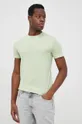 зелёный Хлопковая футболка Calvin Klein Jeans