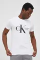 білий Бавовняна футболка Calvin Klein Jeans Чоловічий
