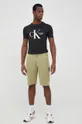 Calvin Klein Jeans t-shirt bawełniany J30J320189.PPYY czarny
