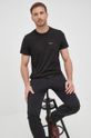 černá Bavlněné tričko Calvin Klein Jeans (2-pack) Pánský