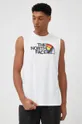 Βαμβακερό μπλουζάκι The North Face Pride λευκό
