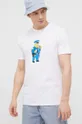 Βαμβακερό μπλουζάκι Billabong Billabong X The Simpsons λευκό