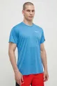 niebieski Salewa t-shirt sportowy Puez Melange Dry