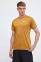 brązowy Salewa t-shirt sportowy Puez Melange Dry