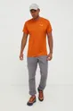 Αθλητικό μπλουζάκι Salewa πορτοκαλί