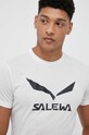 Salewa tricou sport print bej 00.0000027018