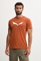 Salewa t-shirt sportowy Solidlogo pomarańczowy 00.0000027018