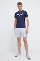 Sportovní triko Salewa Solidlogo Dry 00.0000027018 námořnická modř SS25