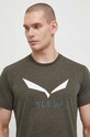 Спортивная футболка Salewa Solidlogo зелёный 00.0000027018