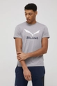 siva Športni t-shirt Salewa Solidlogo Moški