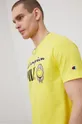 κίτρινο Βαμβακερό μπλουζάκι Champion Champion X Smiley