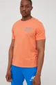 Βαμβακερό μπλουζάκι Billabong πορτοκαλί