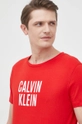 červená Bavlnené tričko Calvin Klein