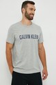 Calvin Klein Underwear t-shirt piżamowy bawełniany nadruk szary 000NM1959E.PPYY