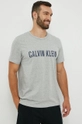 szary Calvin Klein Underwear t-shirt piżamowy bawełniany Męski