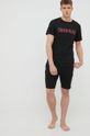 Calvin Klein Underwear t-shirt piżamowy bawełniany czarny