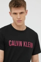 čierna Bavlnené pyžamové tričko Calvin Klein Underwear