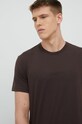 Calvin Klein Underwear t-shirt piżamowy brązowy 000NM2261E.PPYY
