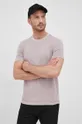 fioletowy Michael Kors t-shirt bawełniany CS251245E7