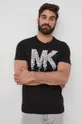 czarny Michael Kors t-shirt bawełniany CS250UD1V2
