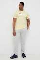 Fila tricou din bumbac FAU0067 galben SS23